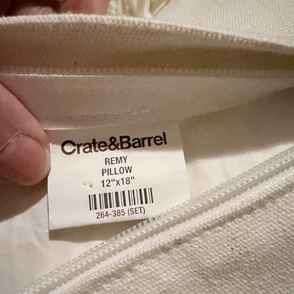 Crate & Barrel Remy Throw Pillows (2) - Picture 3 of 3